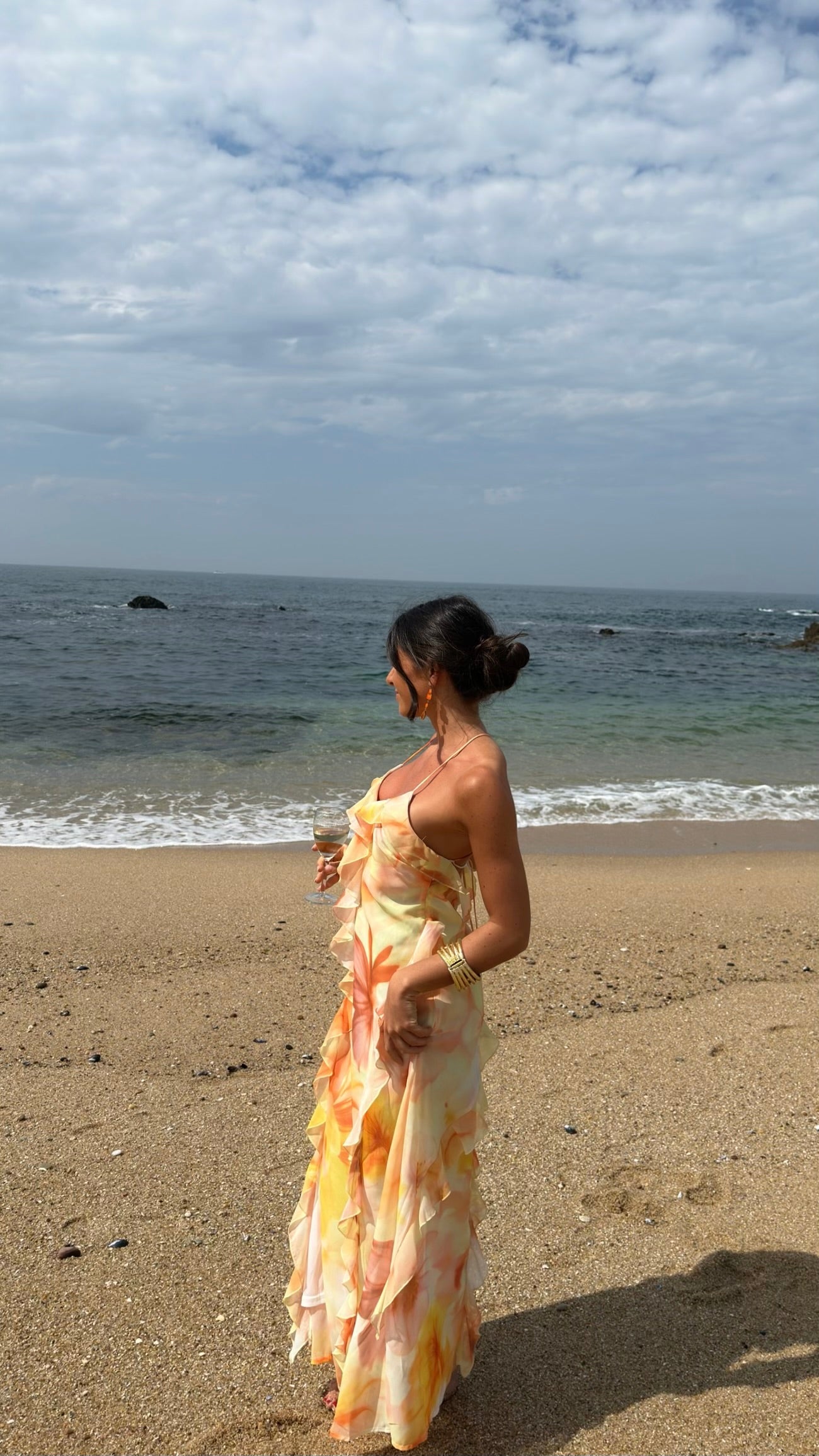 Golden Hour Open-Back Dress