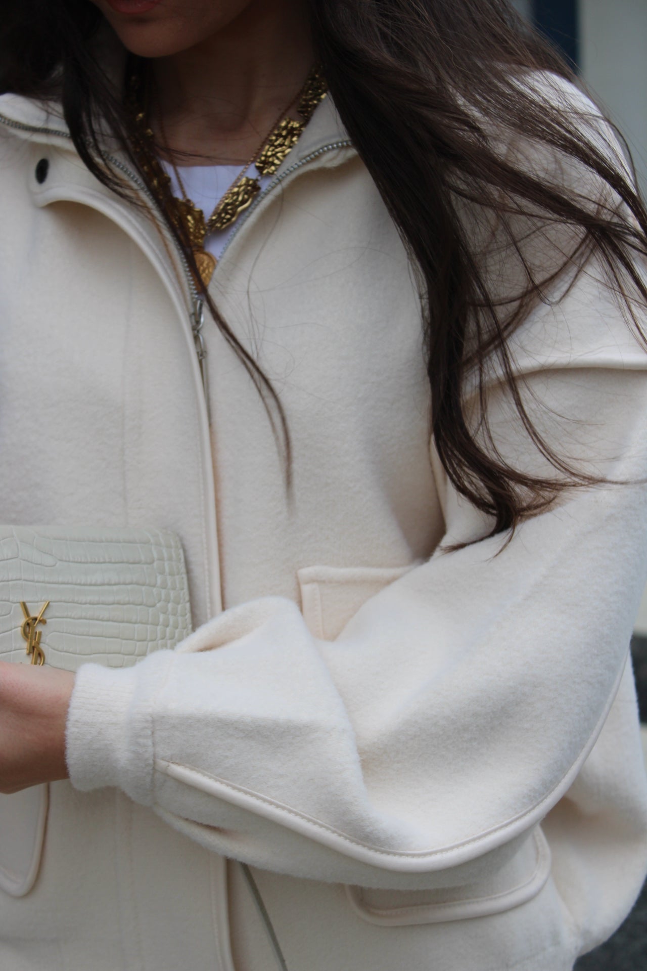 Off-White Double Knit Bomber