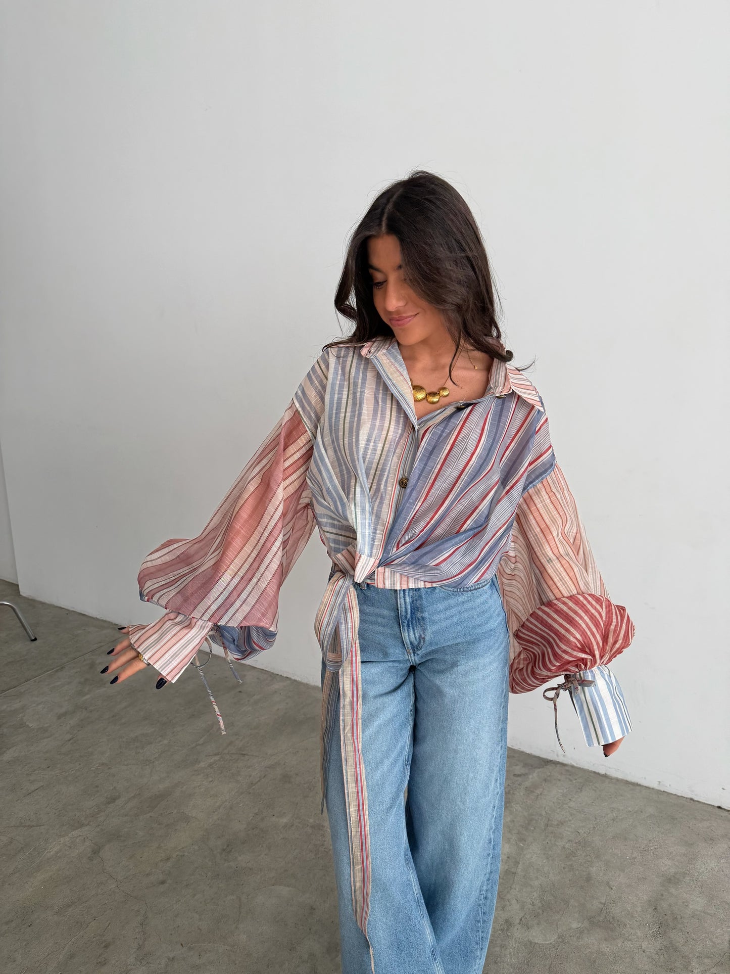 Cotton Candy Wrap Blouse