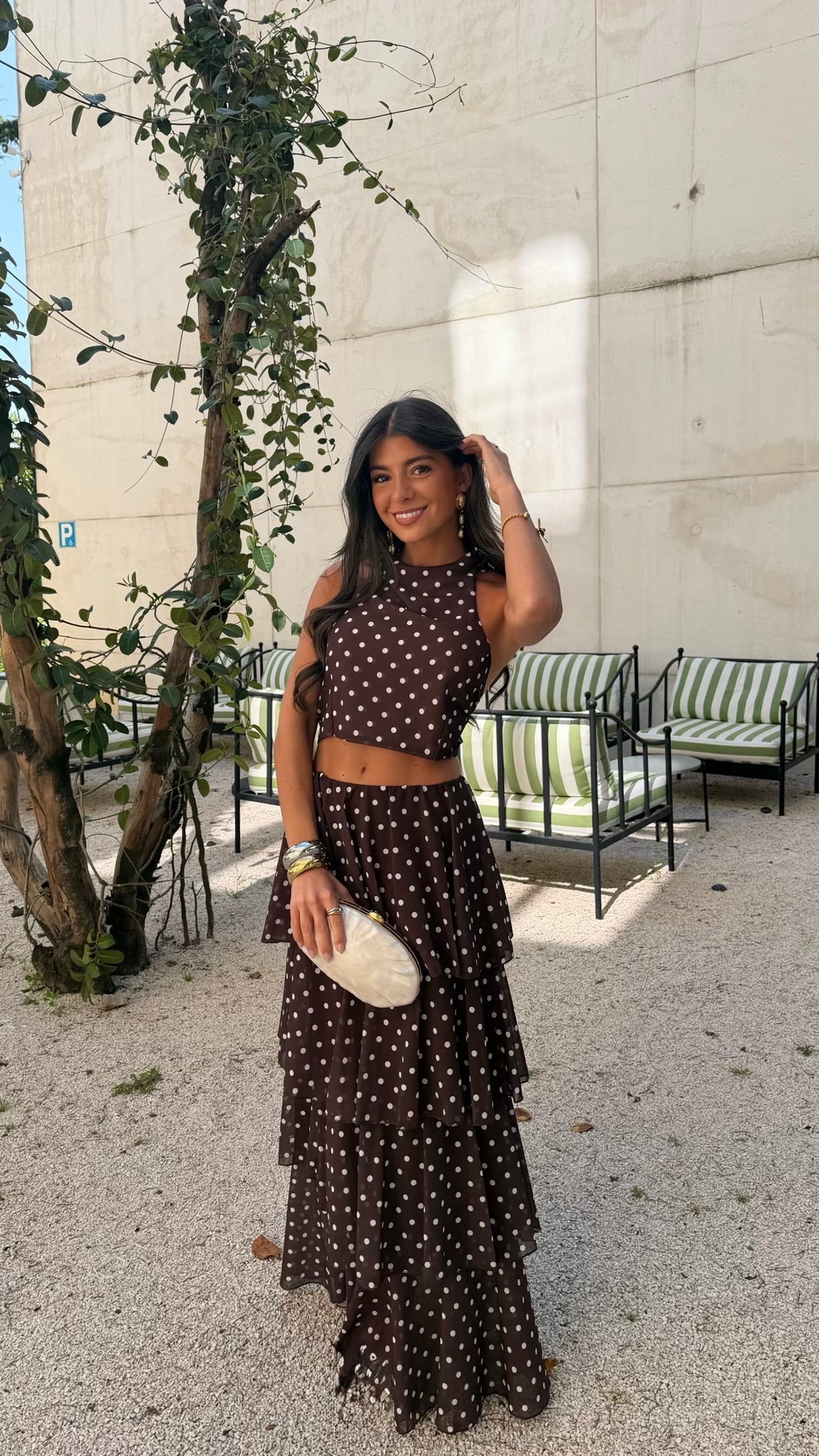 Chocolate Polka Dot Set