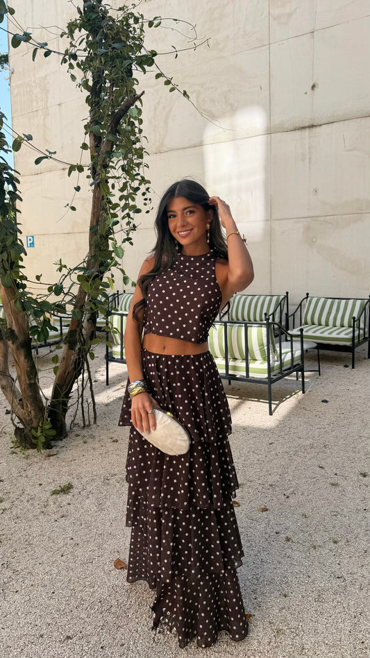Chocolate Polka Dot Set