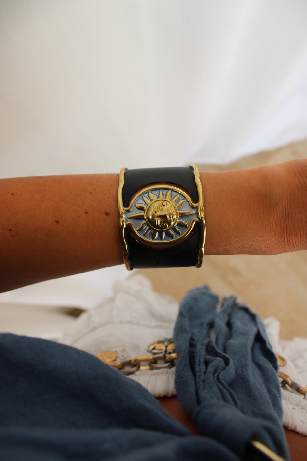 Sunshine Bracelet in Ocean Blue and Gold