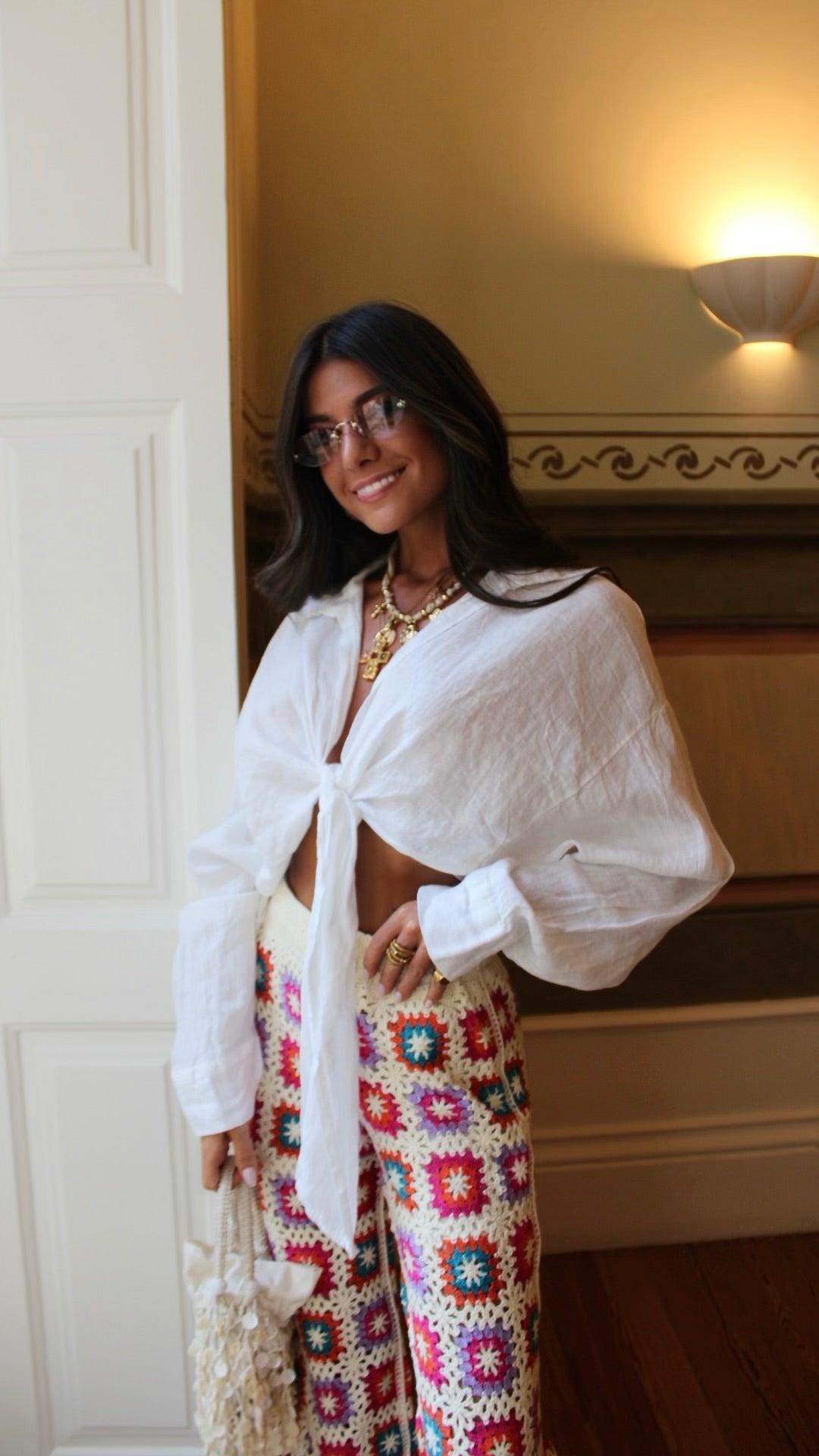Breezy Linen Cropped Shirt