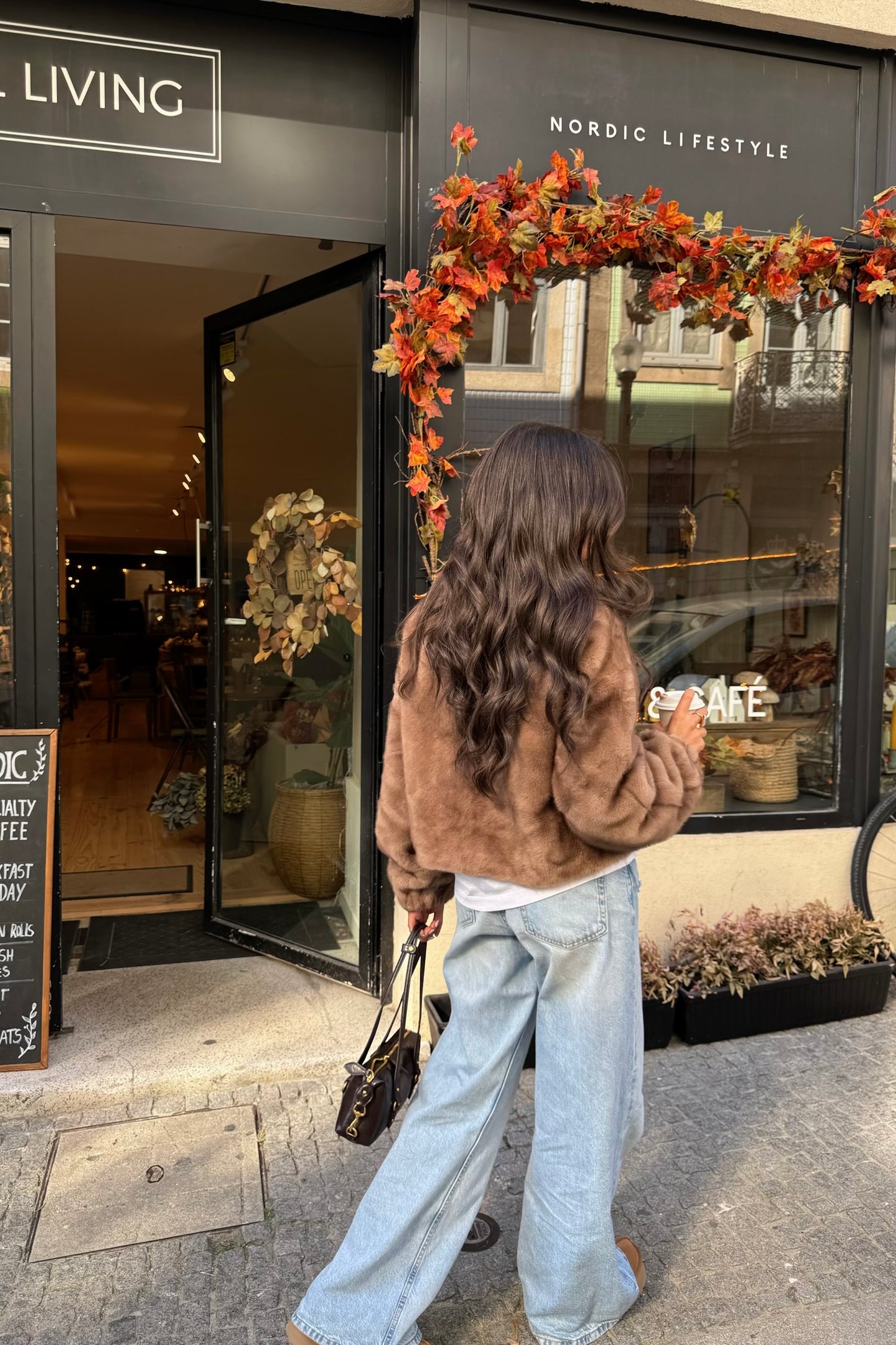 Caramel Fur Effect Jacket