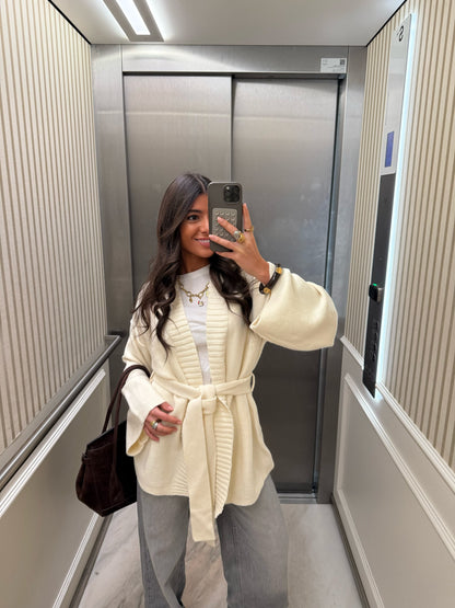 Belted Cozy Knit Cardigan