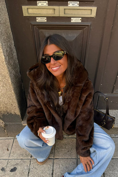 Chocolate Hooded Coat