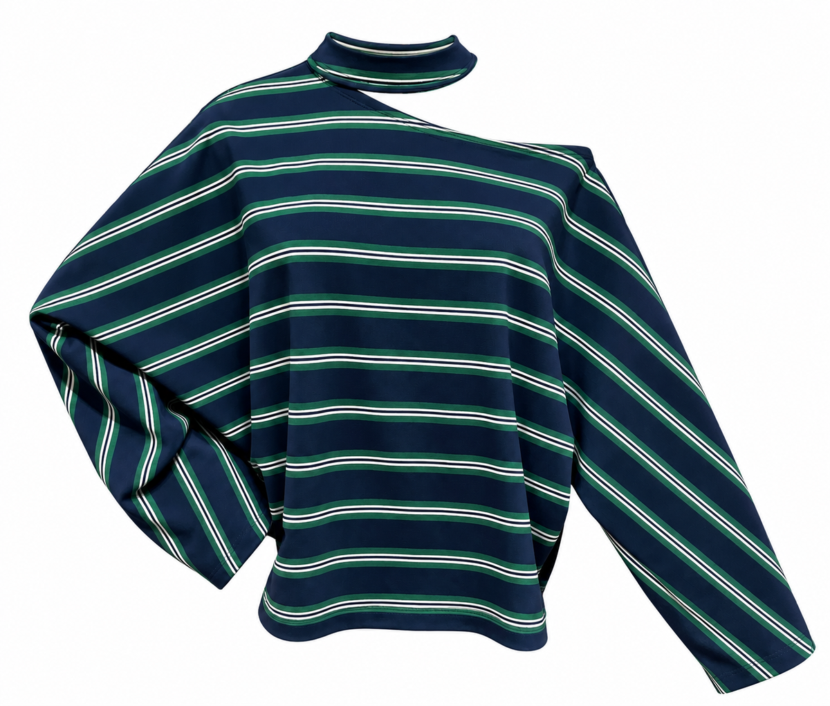 Striped Asymmetric Sweater