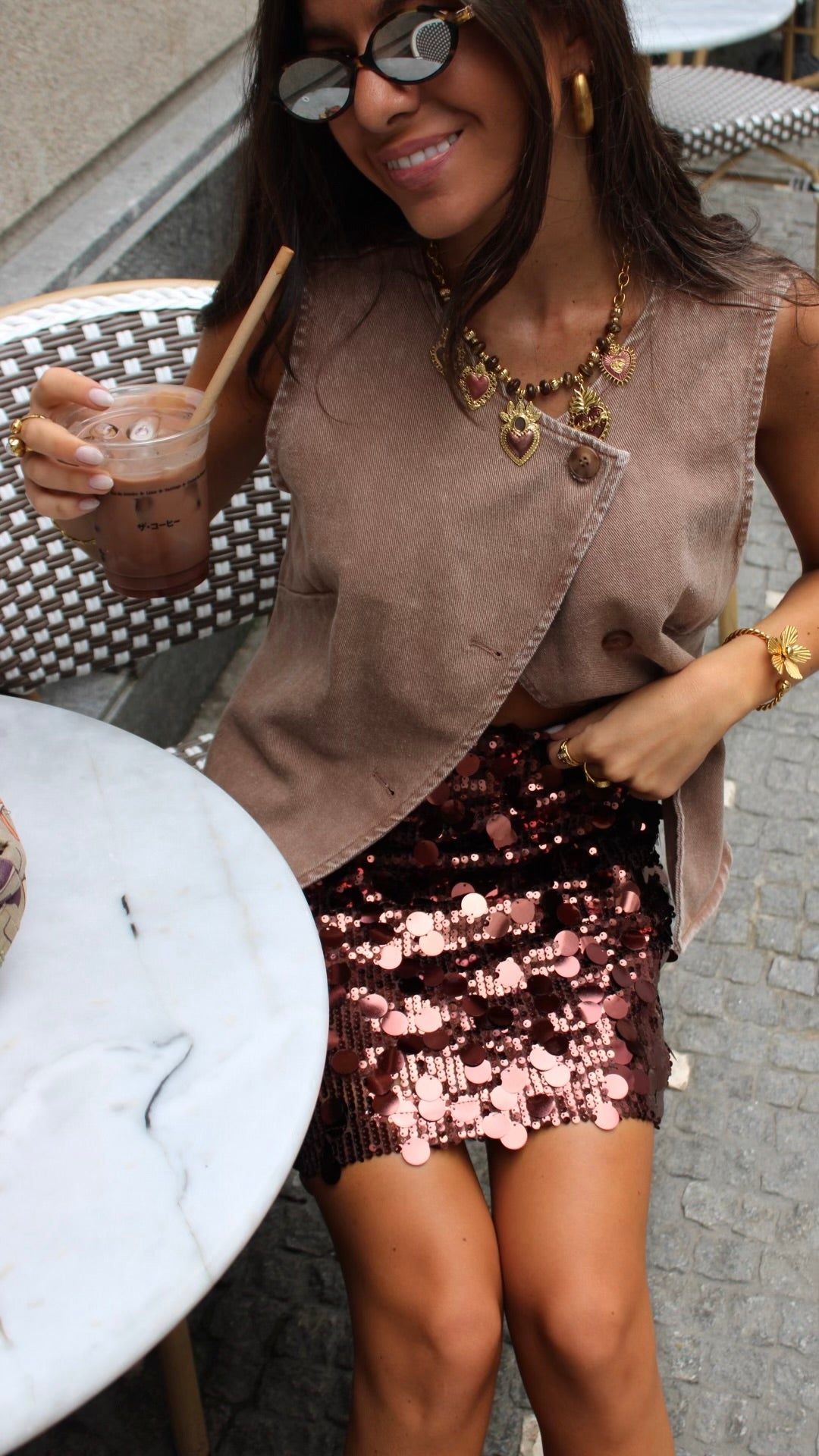 Vintage-Inspired Gold Heart Necklace
