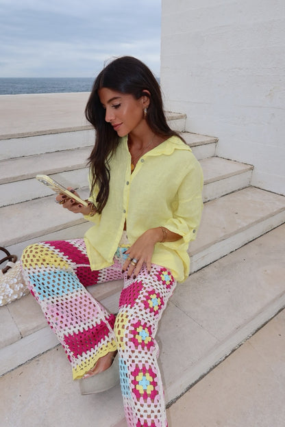 Lemon Linen Shirt