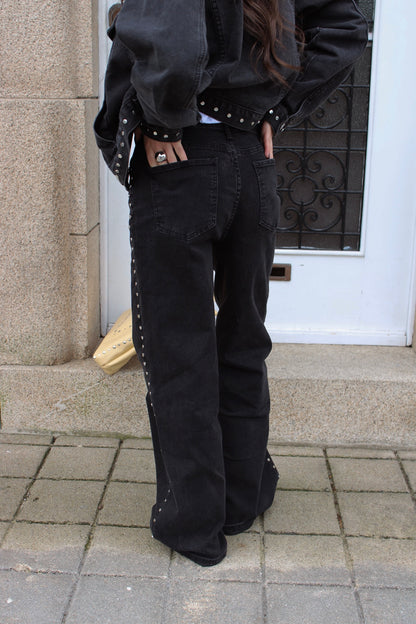 Studded Denim Jeans