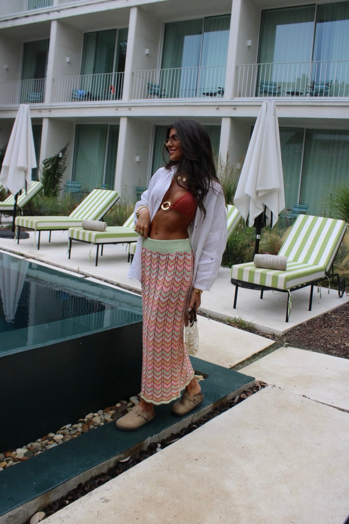 Pastel Chevron Crochet Skirt