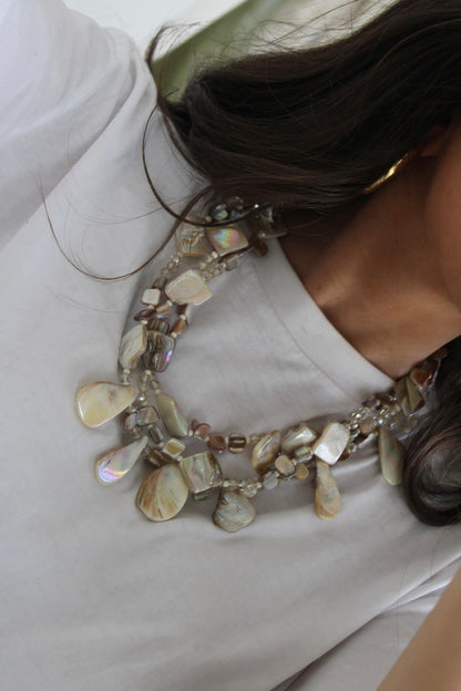 Triple Maxi Necklace with Shells