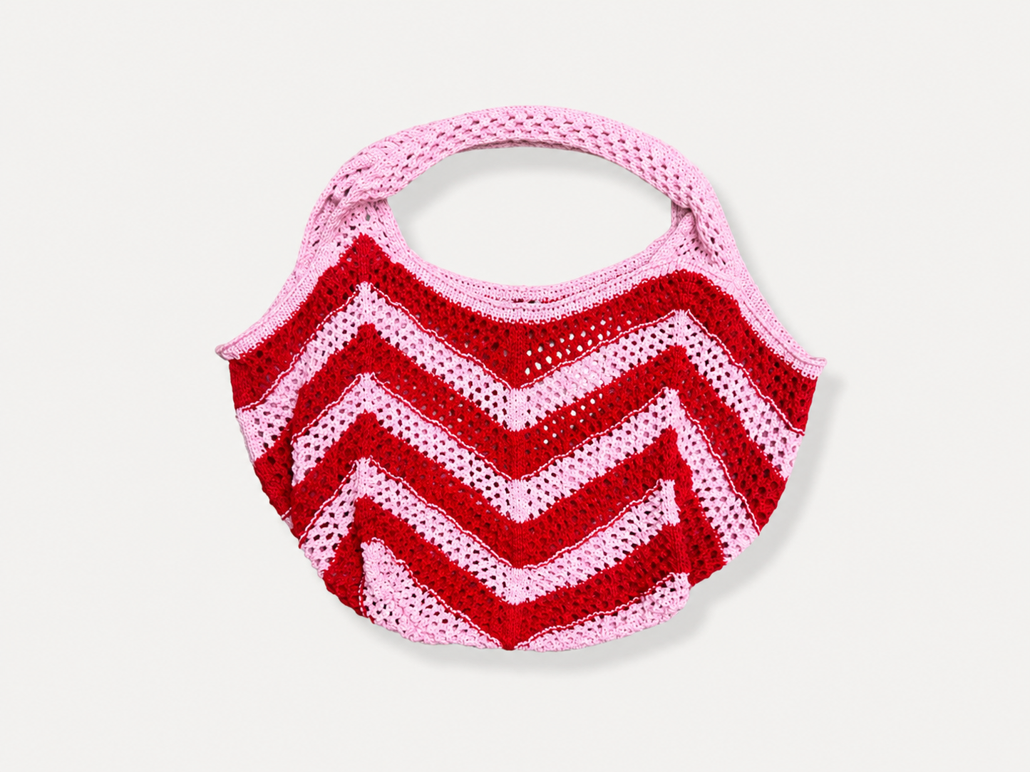 Cherry Crochet Tote Bag