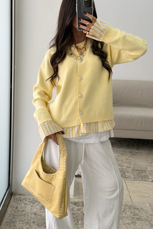Butter Yellow Cardigan