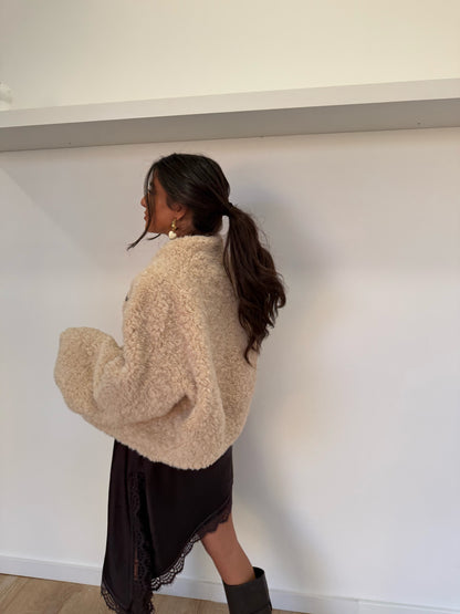 Asymmetric Lace Slip Dress in Chocolate