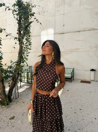 Chocolate Polka Dot Set