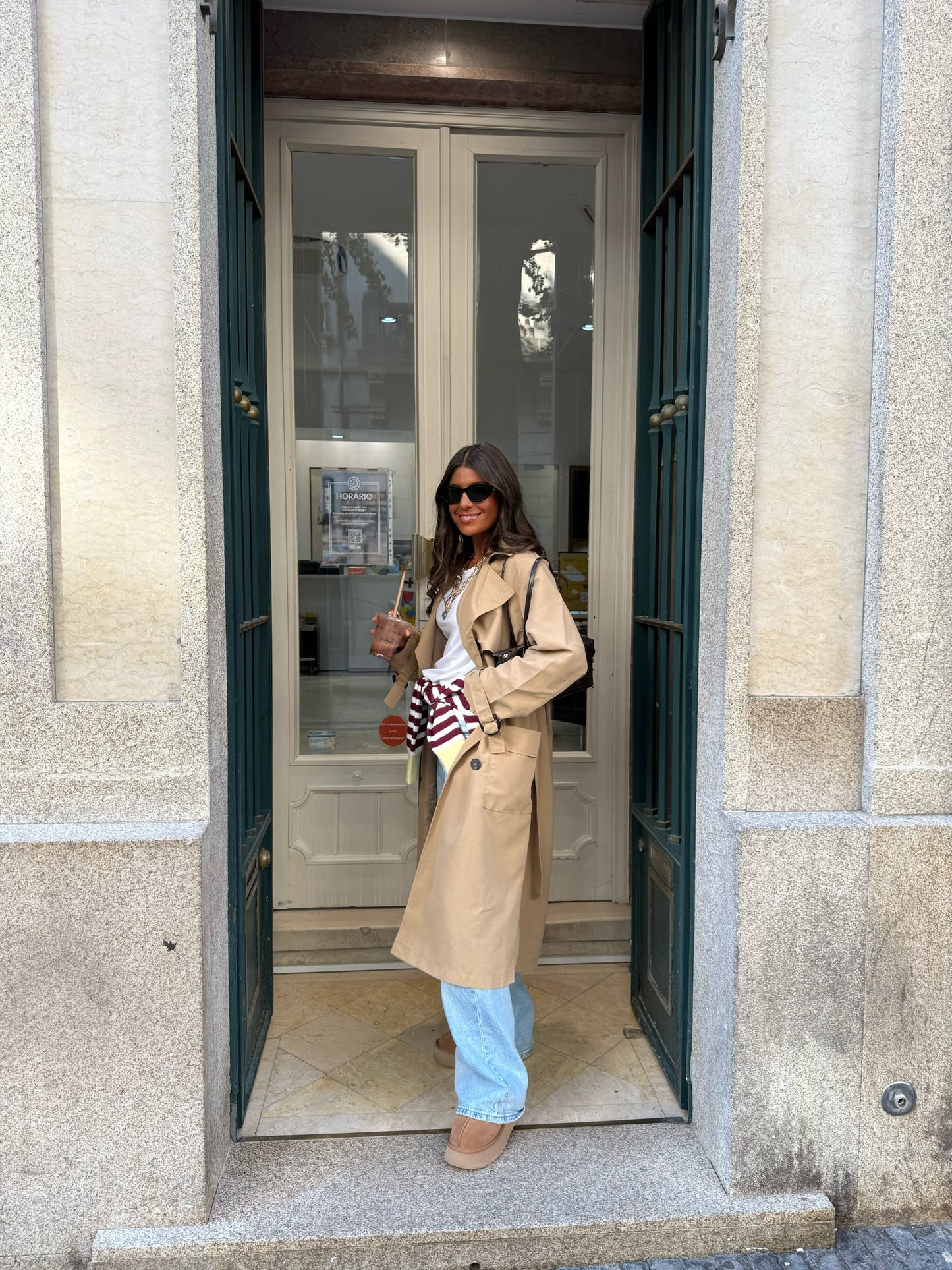 Essential Camel Long Trench