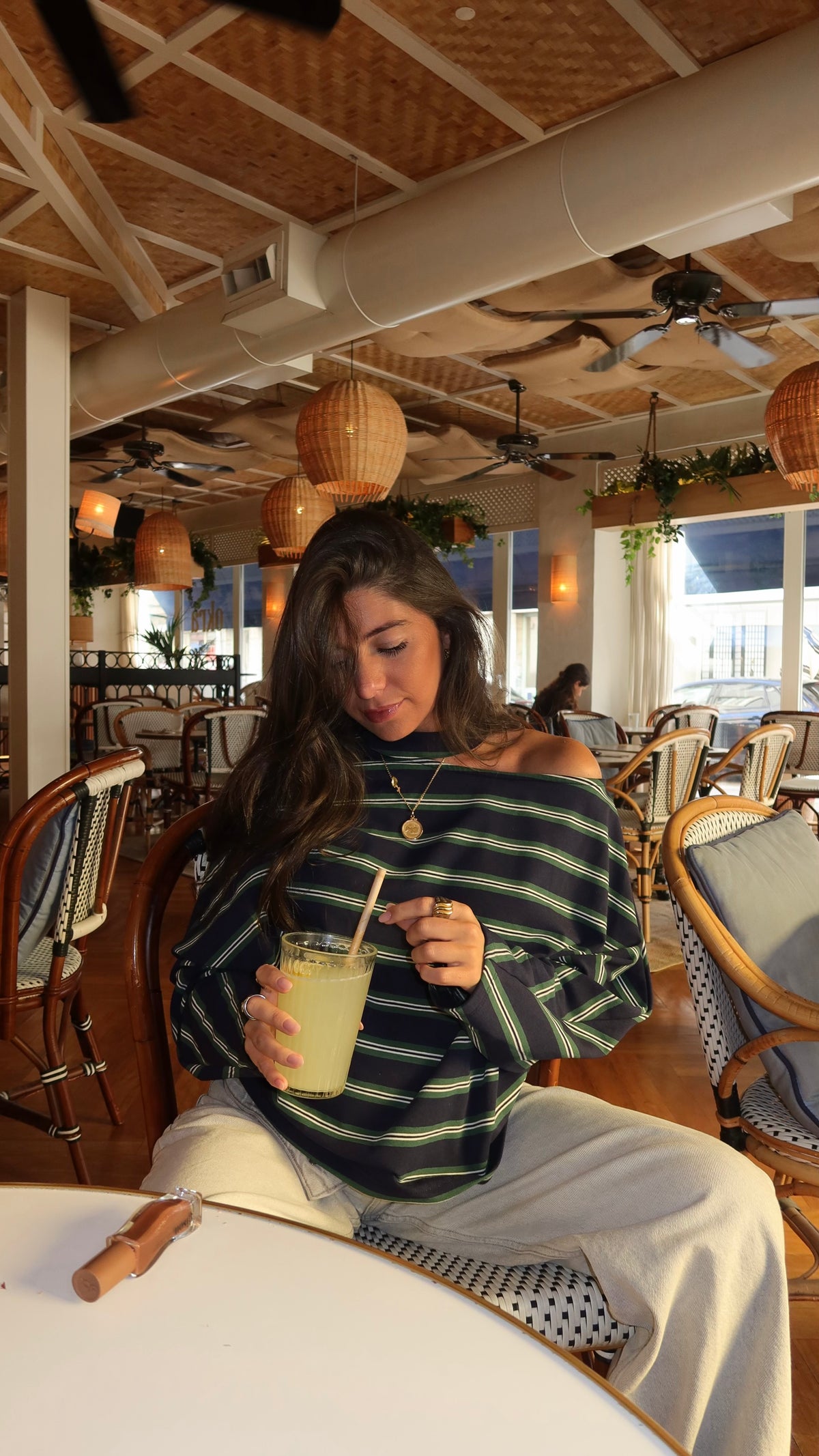 Striped Asymmetric Sweater