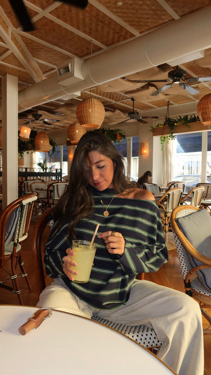 Striped Asymmetric Sweater