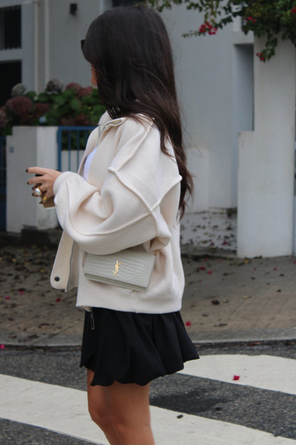 Off-White Double Knit Bomber