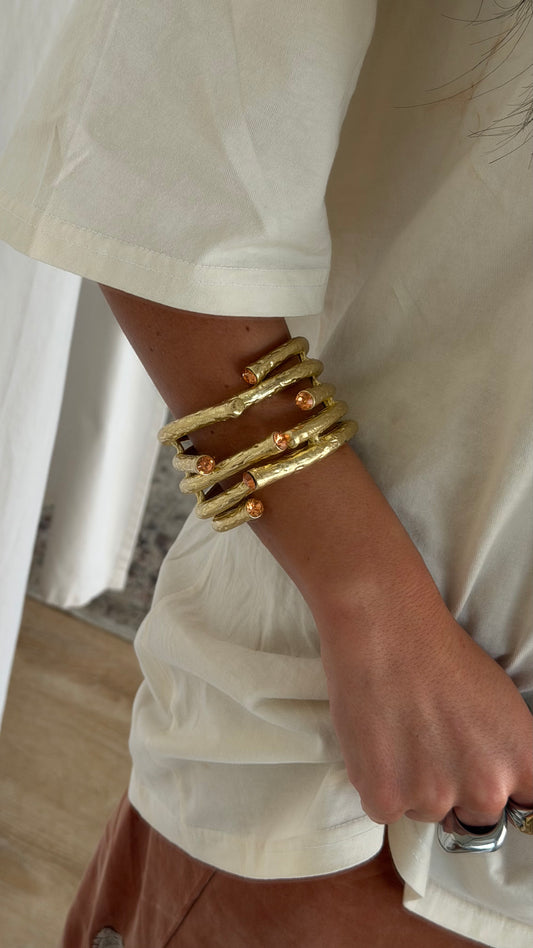 Golden Branch Cuff