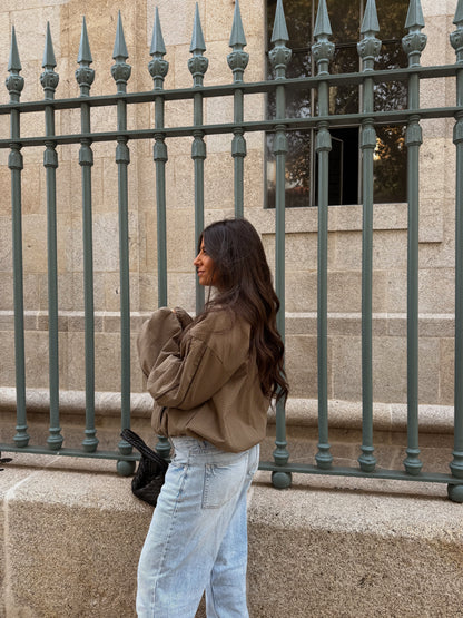 Khaki Checked Jacket