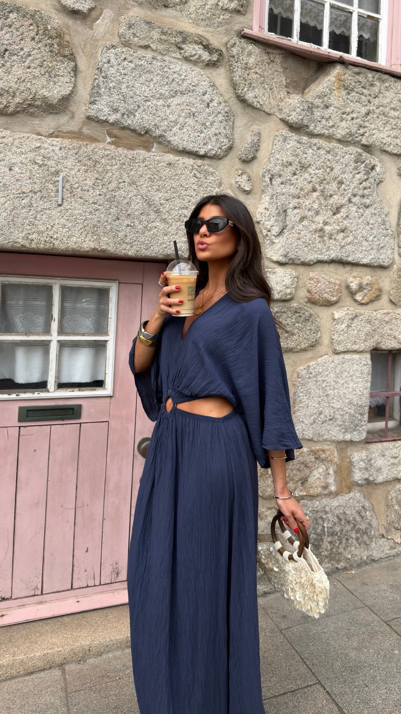 Capri Night Maxi Dress in Navy
