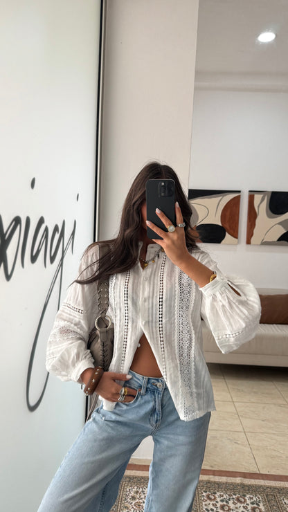 Essential White Shirt with Delicate Details