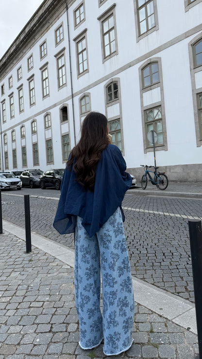 Blue Blossom Jeans