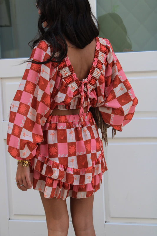 Terracotta Patterned Co-ord Set
