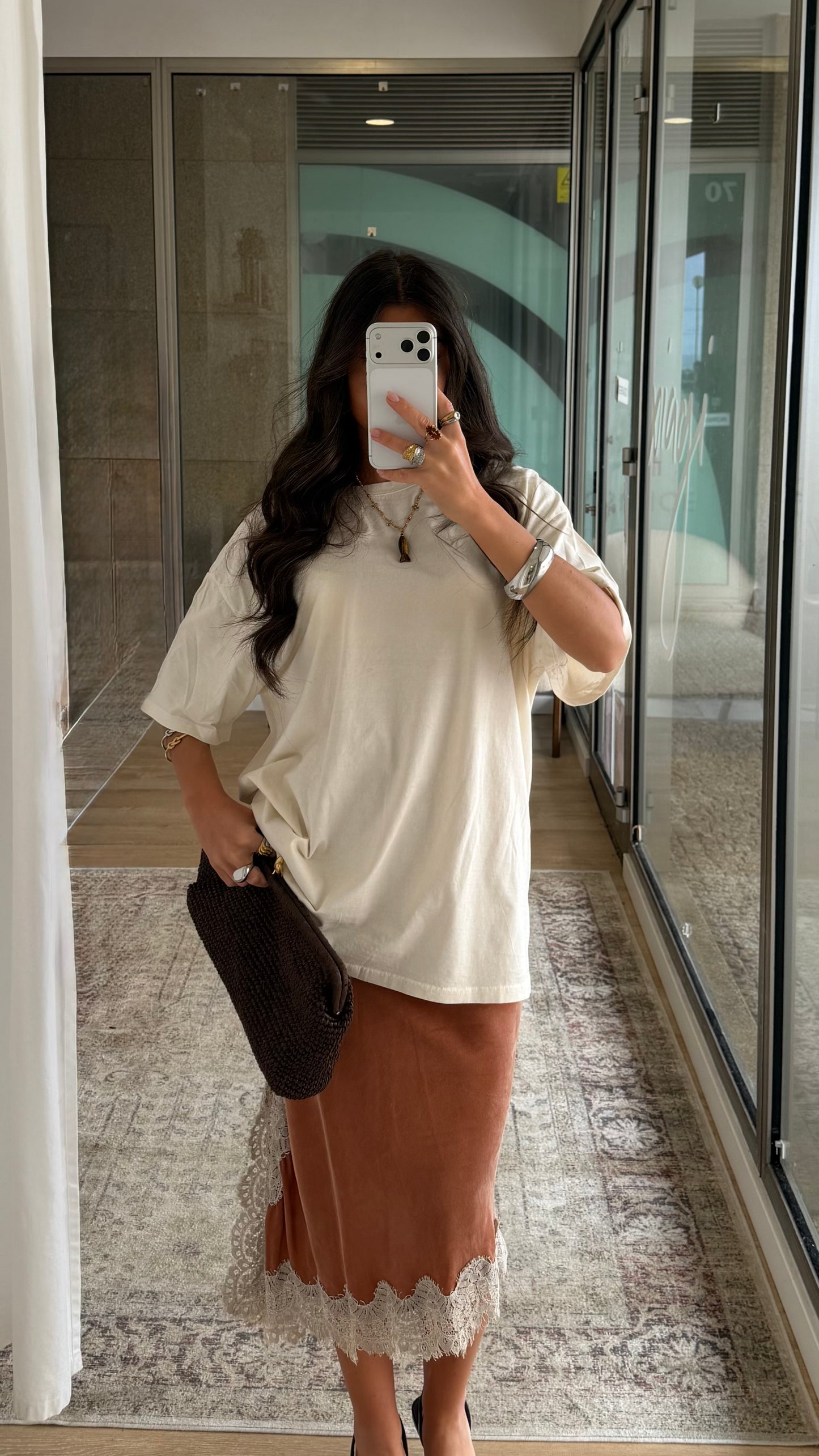 Cream Oversized Tee