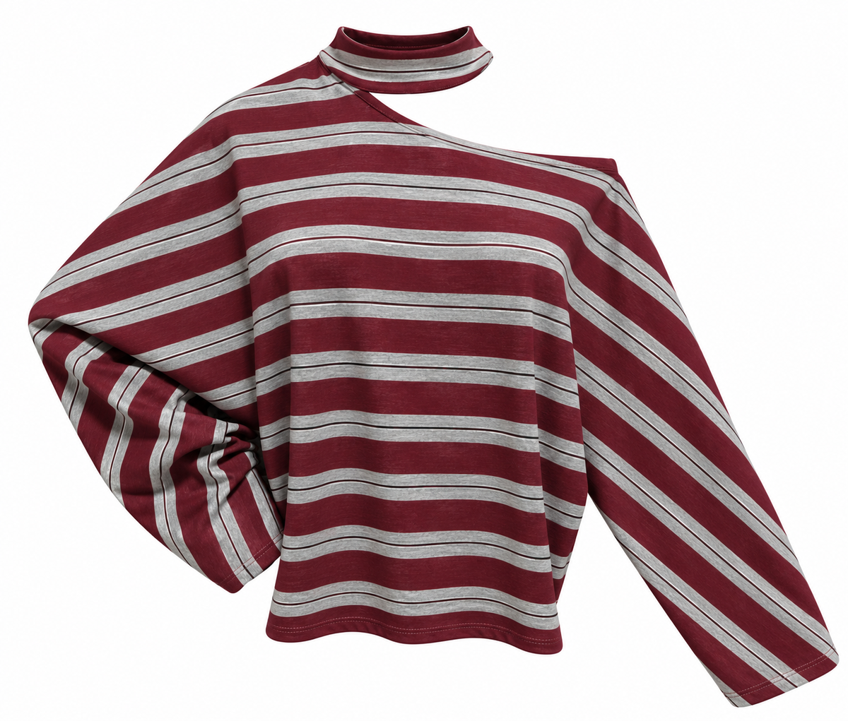 Striped Asymmetric Sweater