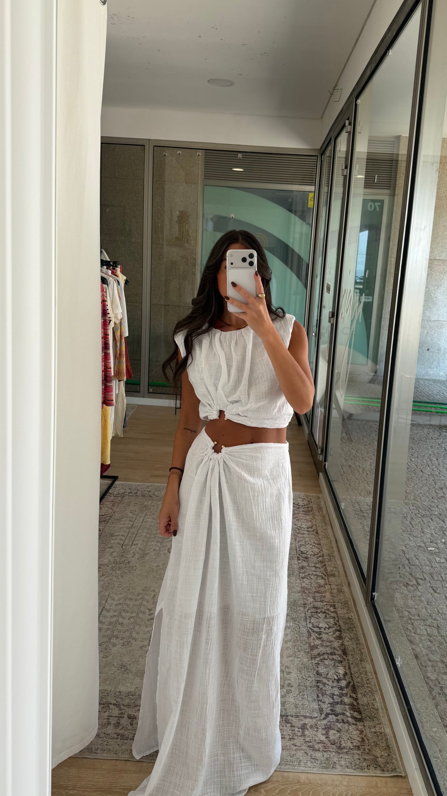 White Summer Two-Piece Set