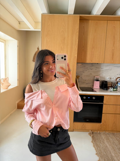 Soft Pink Layered Shirt
