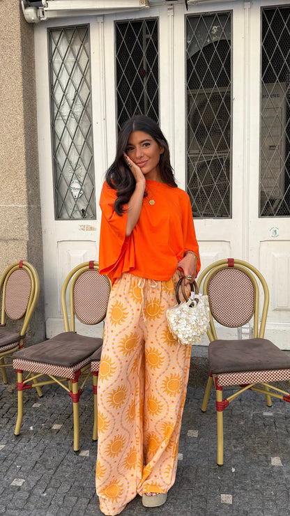 Orange Oversized T-Shirt
