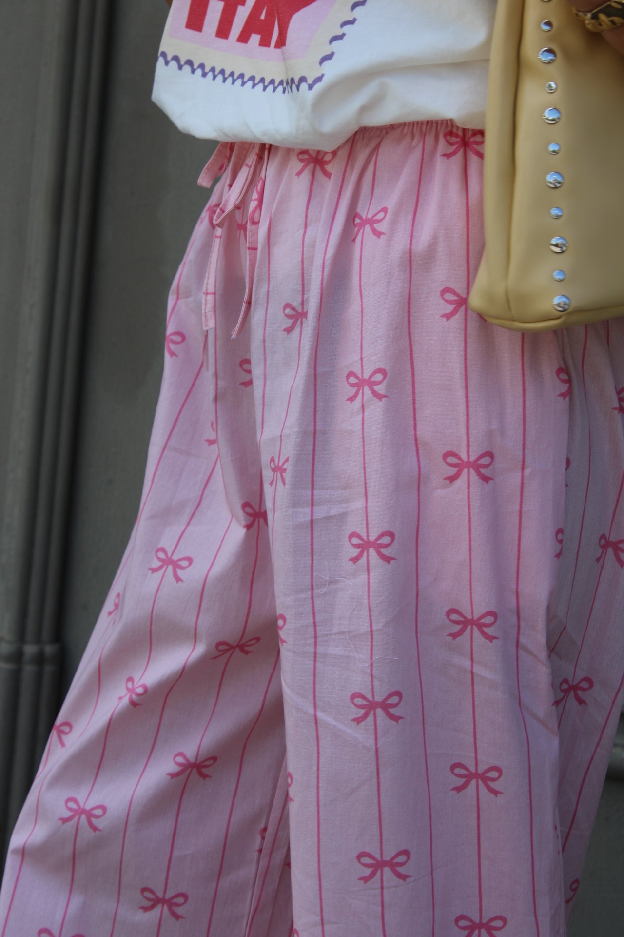 Striped Pants With Bows
