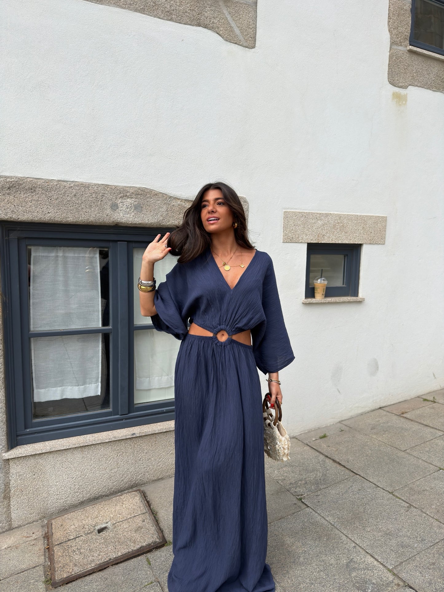 Capri Night Maxi Dress in Navy