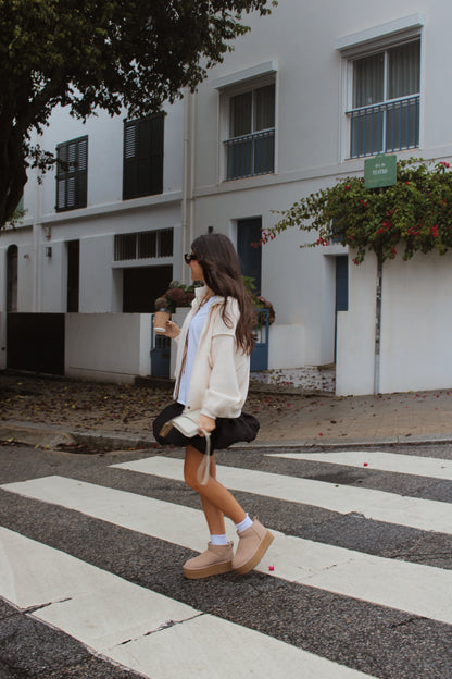 Off-White Double Knit Bomber