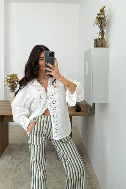 English Embroidery Shirt