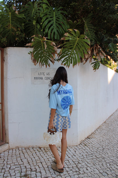 T-shirt "Mykonos Island" in Blue