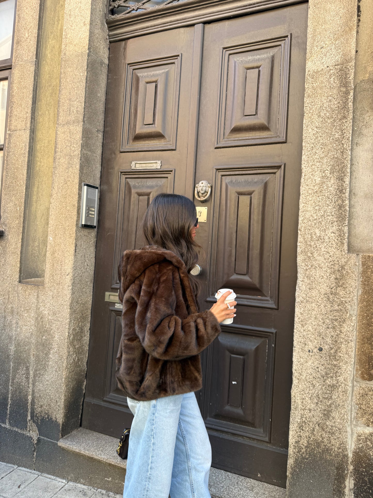 Chocolate Hooded Coat