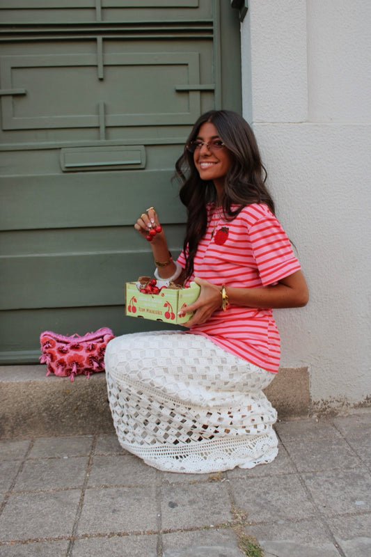 Pink & Red Tomato T-shirt