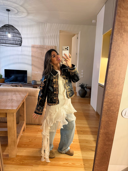 Romantic Sheer Ruffle Dress