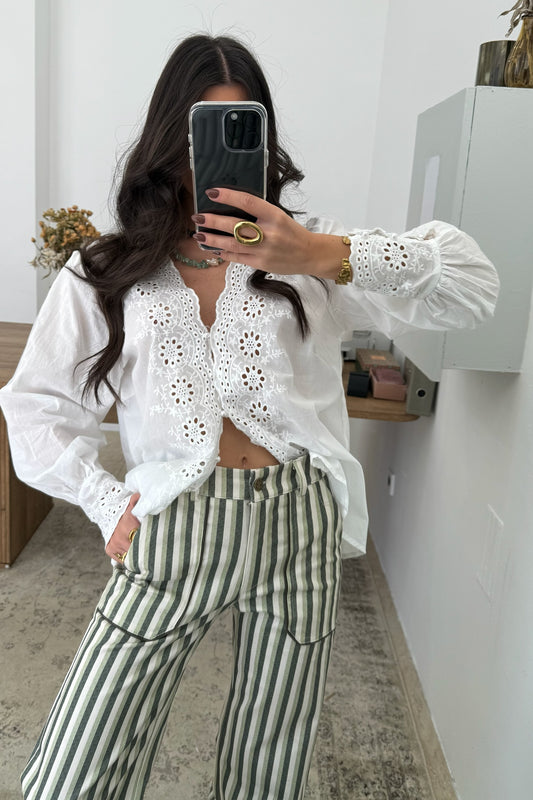 English Embroidery Shirt