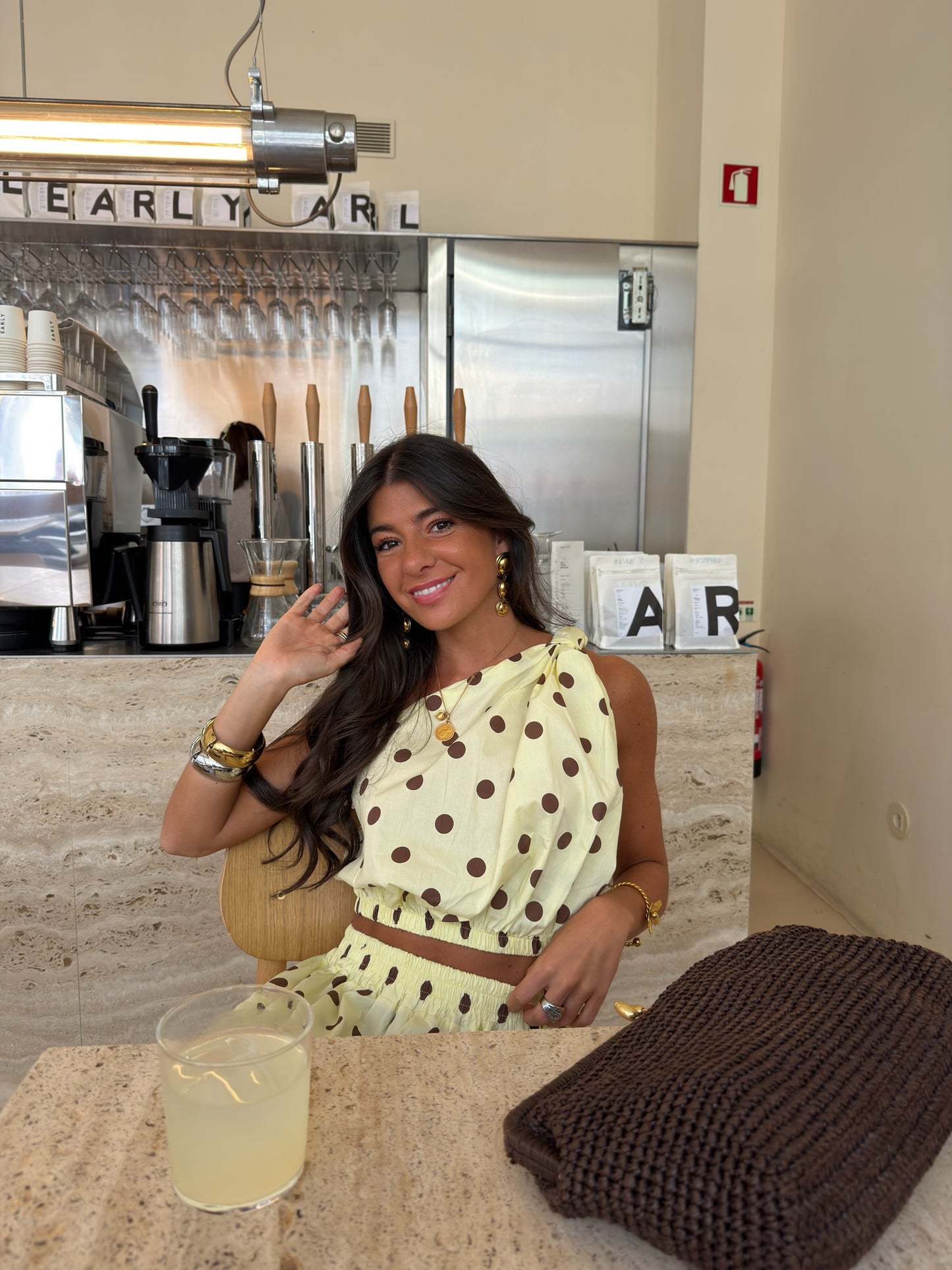 Limoncello Polka Co-ord