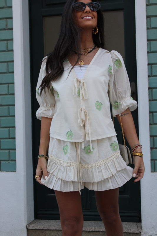 Blouse and Shorts Set