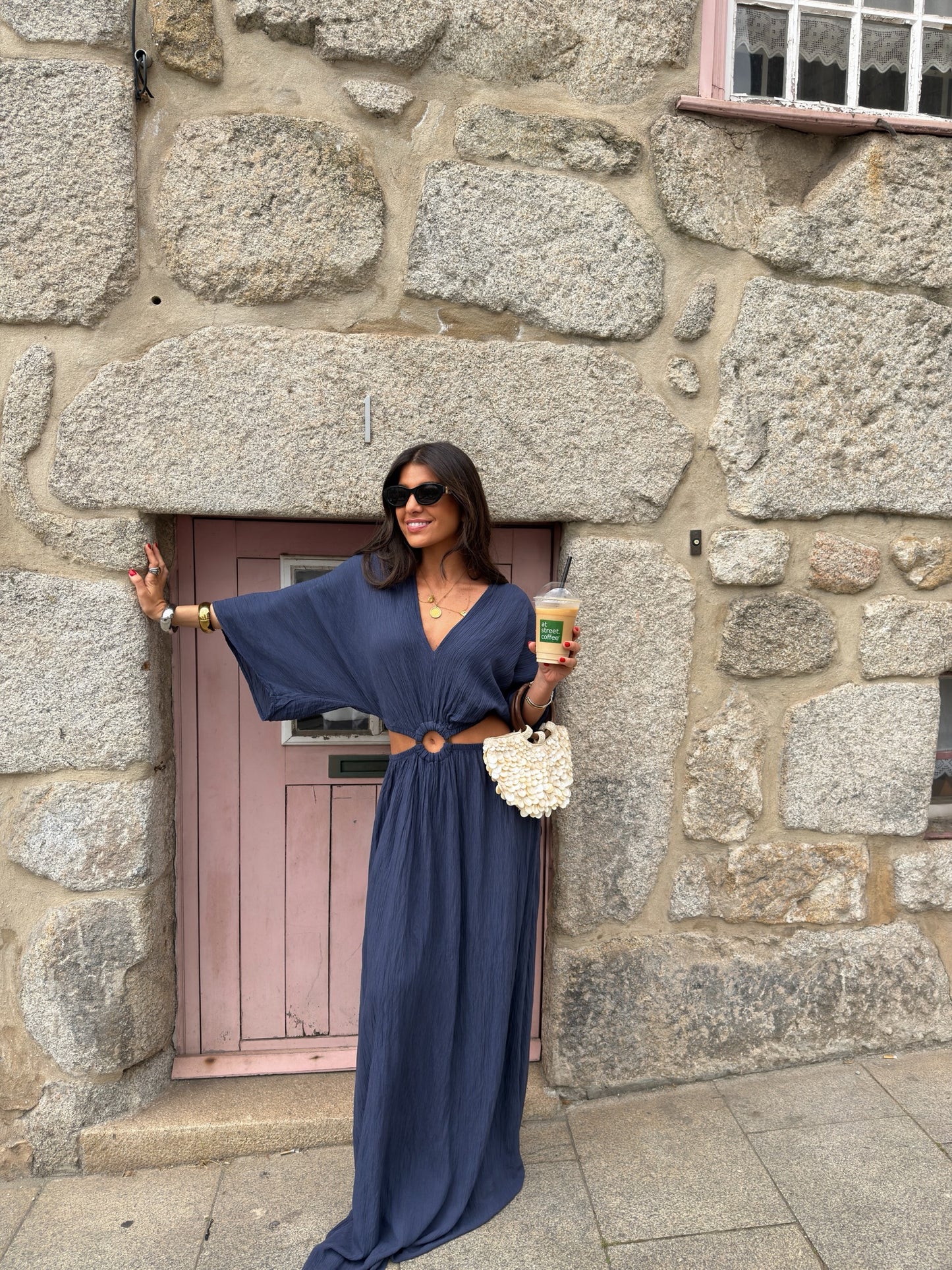 Capri Night Maxi Dress in Navy
