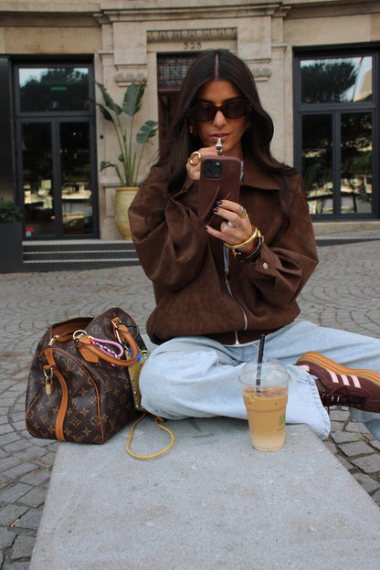 Suede Effect Jacket