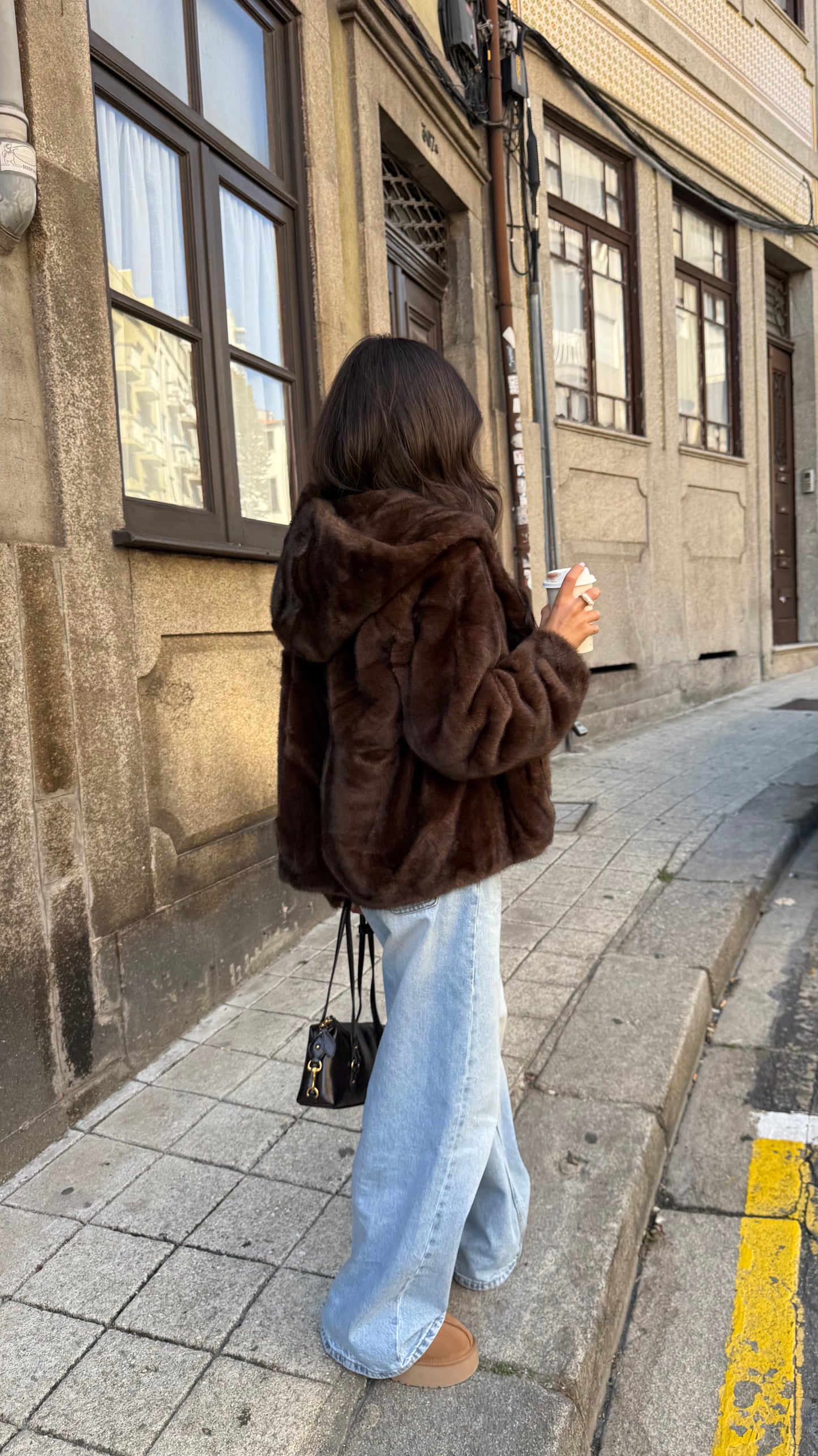 Chocolate Hooded Coat