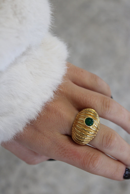 Ring with Green Stone
